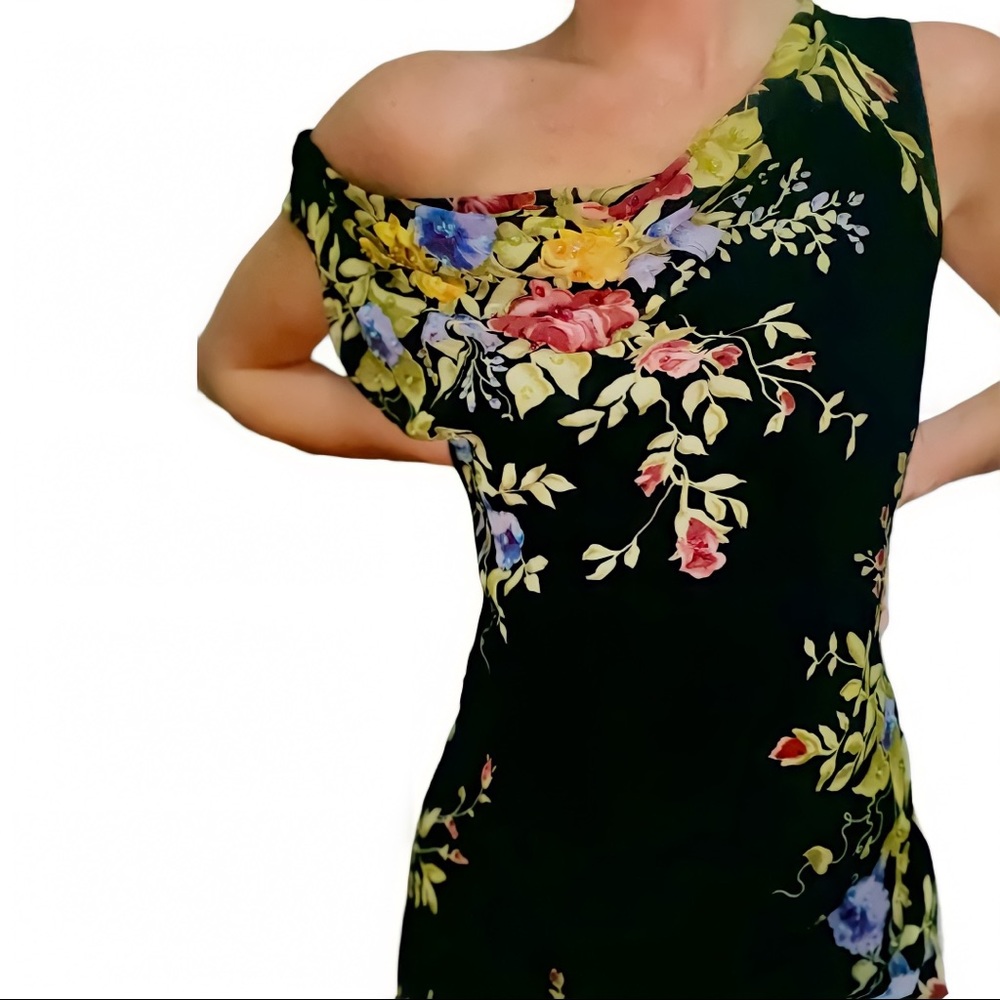 Vintage Black formal embellished maxi dress